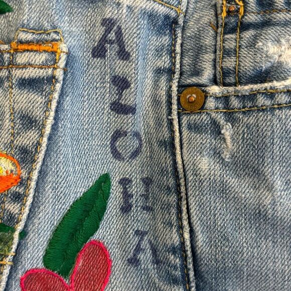 Ralph Lauren Polo Jeans Low Rise Whitney Jean Women's Embroidered Bootcut Jeans - Picture 3 of 7